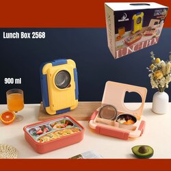 Stainless Steel 3Grid 900ml Lunch Box 2568